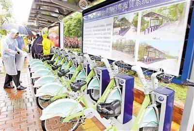 珠海高新区公共自行车租赁31站点提供700辆车