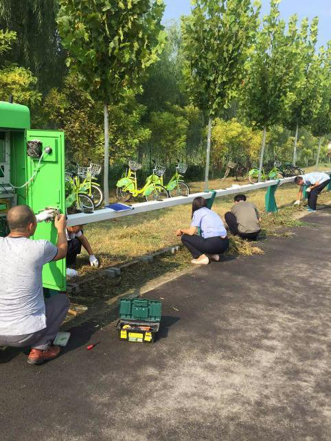 山东省高青县新增10个公共自行车服务站点