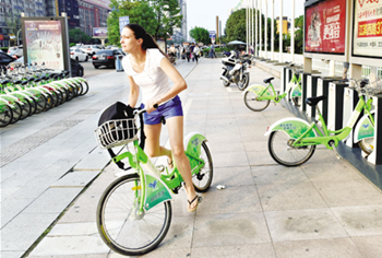 义乌公共自行车：一道城市最美风景