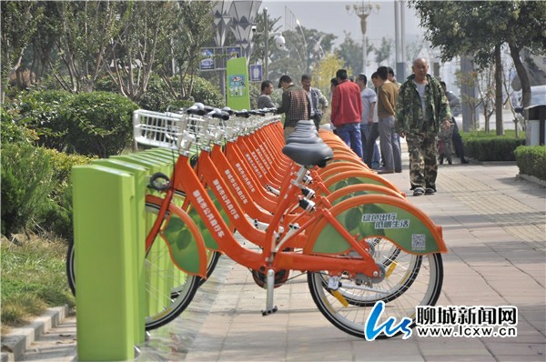 聊城公共自行车项目建设提速 已办卡逾4000张