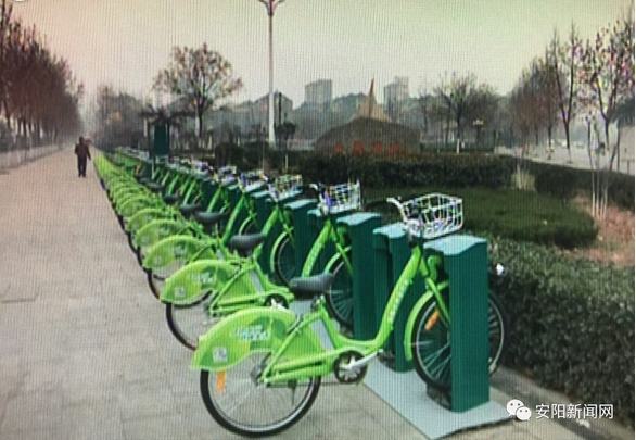 汤阴也有公共自行车啦 春节前投入使用！去看看长什么样