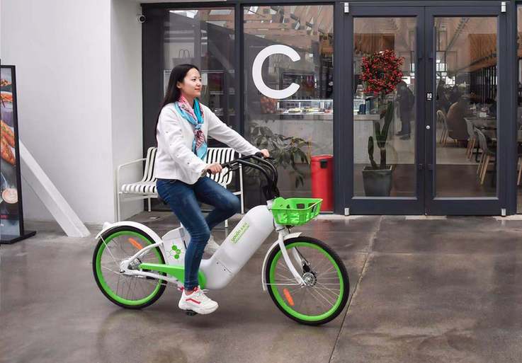 全球首款共享型氢燃料助力自行车亮相