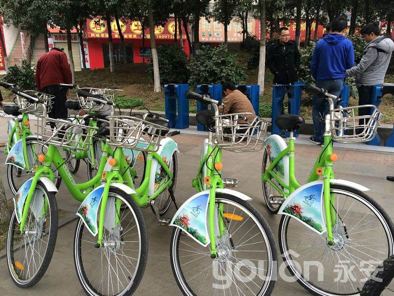岳阳市城区公共自行车租赁系统下月正式运营