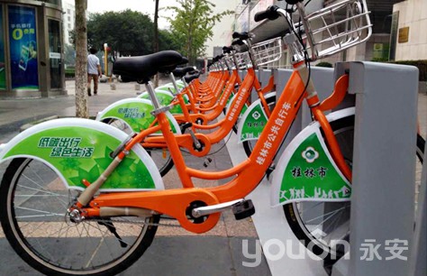 桂林公共自行车今日正式启动