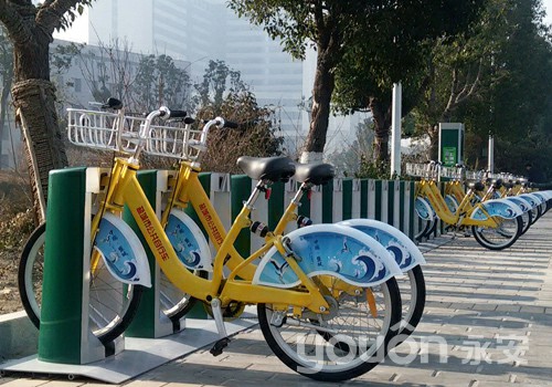 盐城市区公共自行车受市民爱戴  使用损耗率低
