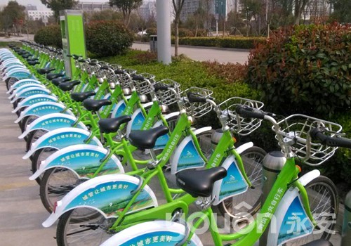 泗洪城区新增公共自行车网点20个  车辆500辆