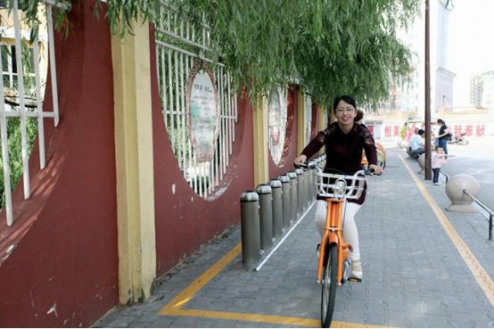 这位美女副校长3年借车5301次 骑行58398分钟 大数据看神木人的低碳生活