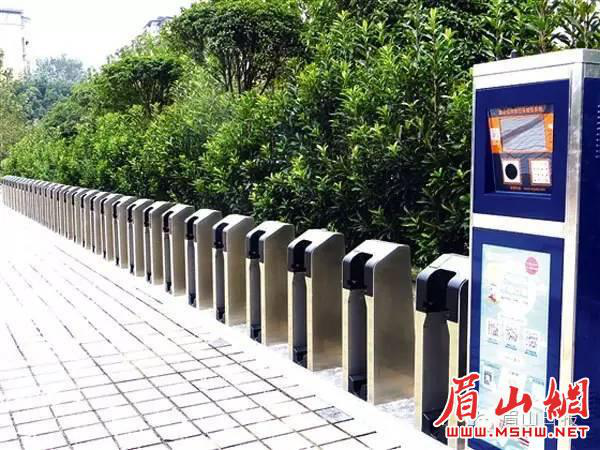 眉山城市公共自行车有望在10月底前投用