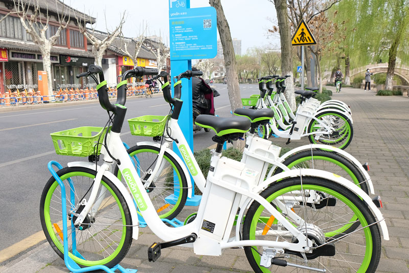 2000辆共享助力自行车为城市复苏