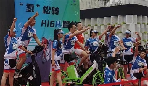 永安行氢能自行车亮相北京未来科学城未来智谷