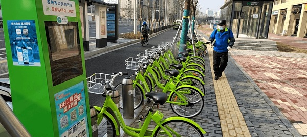 苏州市区公共自行车24小时正常运营3400个站点全面消毒
