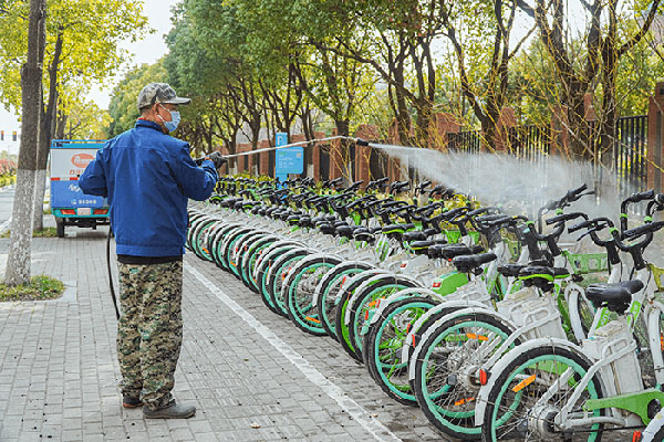 防疫消杀再升级 永安行保障市民骑行更安心