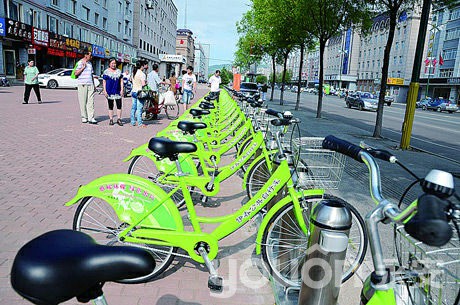 伊春公共自行车  惠民利民新举措