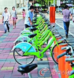 古镇市民月底或可租公共自行车