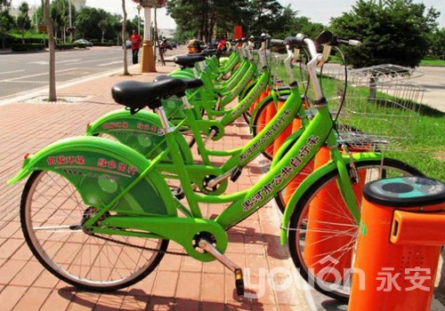 春暖花开，黑河市区公共自行车系统全面启动